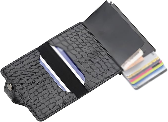 Cardholder Minimalist Wallet  Aluminum Slim Pop UP Wallet