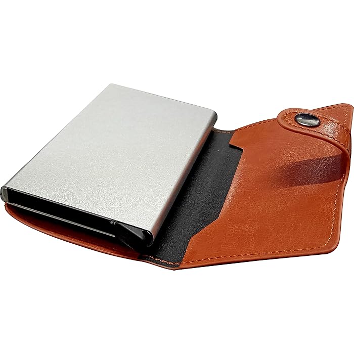 2pcs Automatic Wallet Aluminum Alloy Card Case